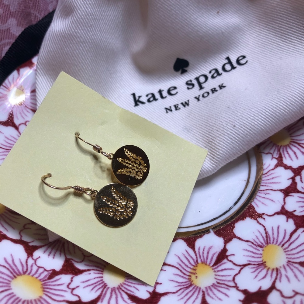 Gold disk earrings